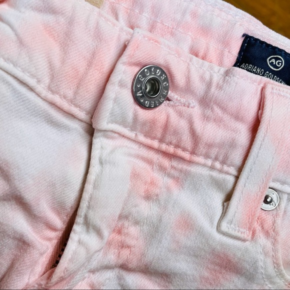 AG Daisy Low Rise Shorts in Pink Tye Dye AG size 25 - Picture 6 of 9